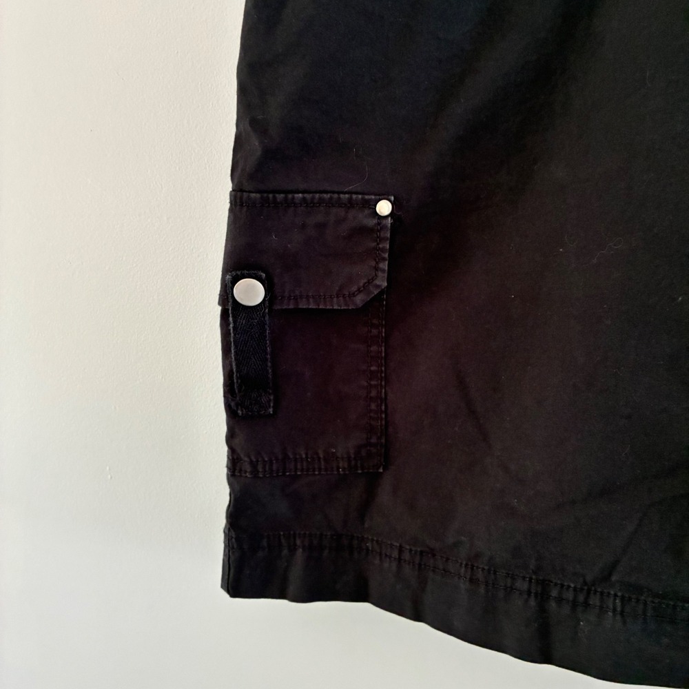 Lane Bryant Cargo Skirt 18 Black Utility Gorpcore Y2K Streetwear Edgy - Picture 2 of 6